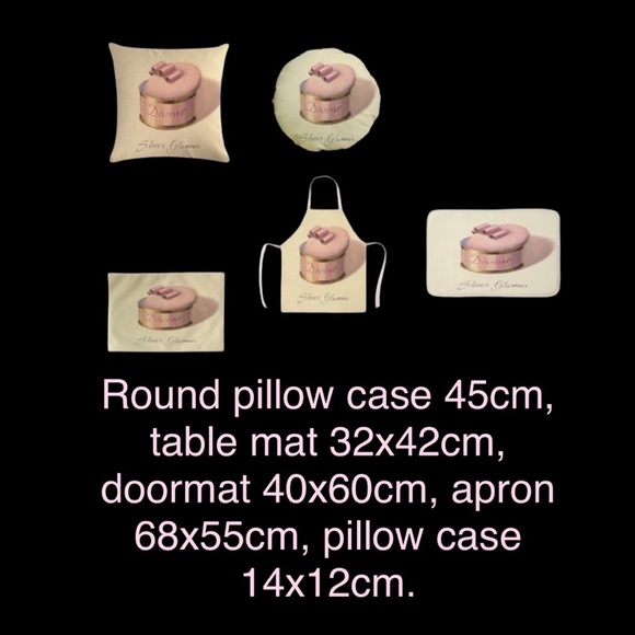 SET OF 5 PIECES. Pink Powder design.NWT - Picture 2 of 3